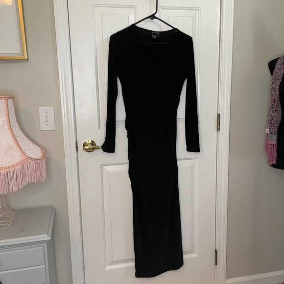 Vintage 90's/Y2K Cut-Out Maxi Dress, by Venus, Size M - Picture 2 of 4